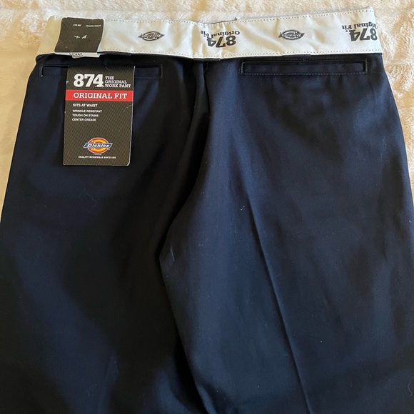 NWT Men’s Dickie’s Original 874 Pant Dark Navy - Picture 7 of 9
